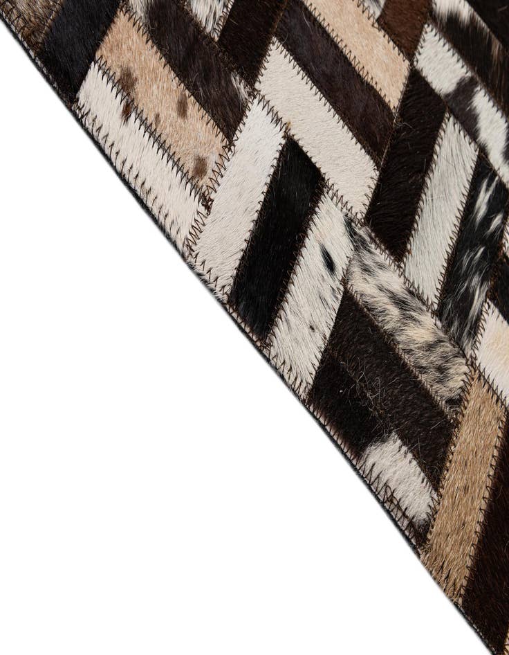 Detail image of 7' 11 x 10' 1 Cowhide - Patchwork Rug