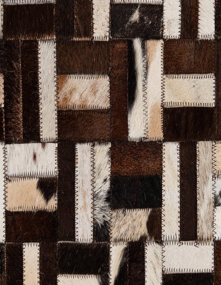 Detail image of 7' 11 x 10' 1 Cowhide - Patchwork Rug