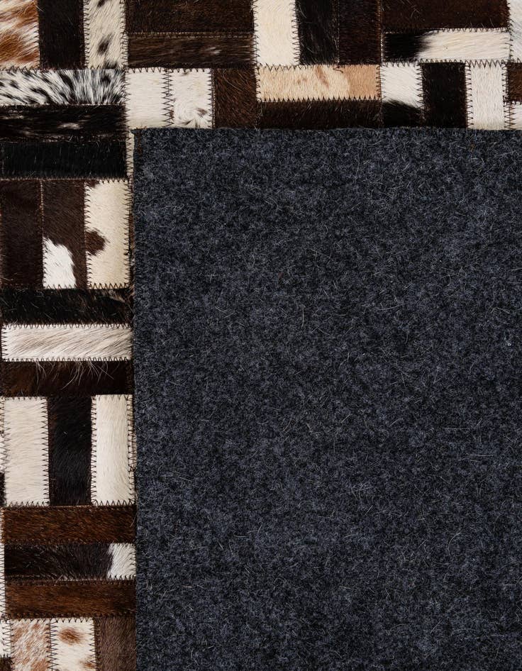 Detail image of 7' 11 x 10' 1 Cowhide - Patchwork Rug
