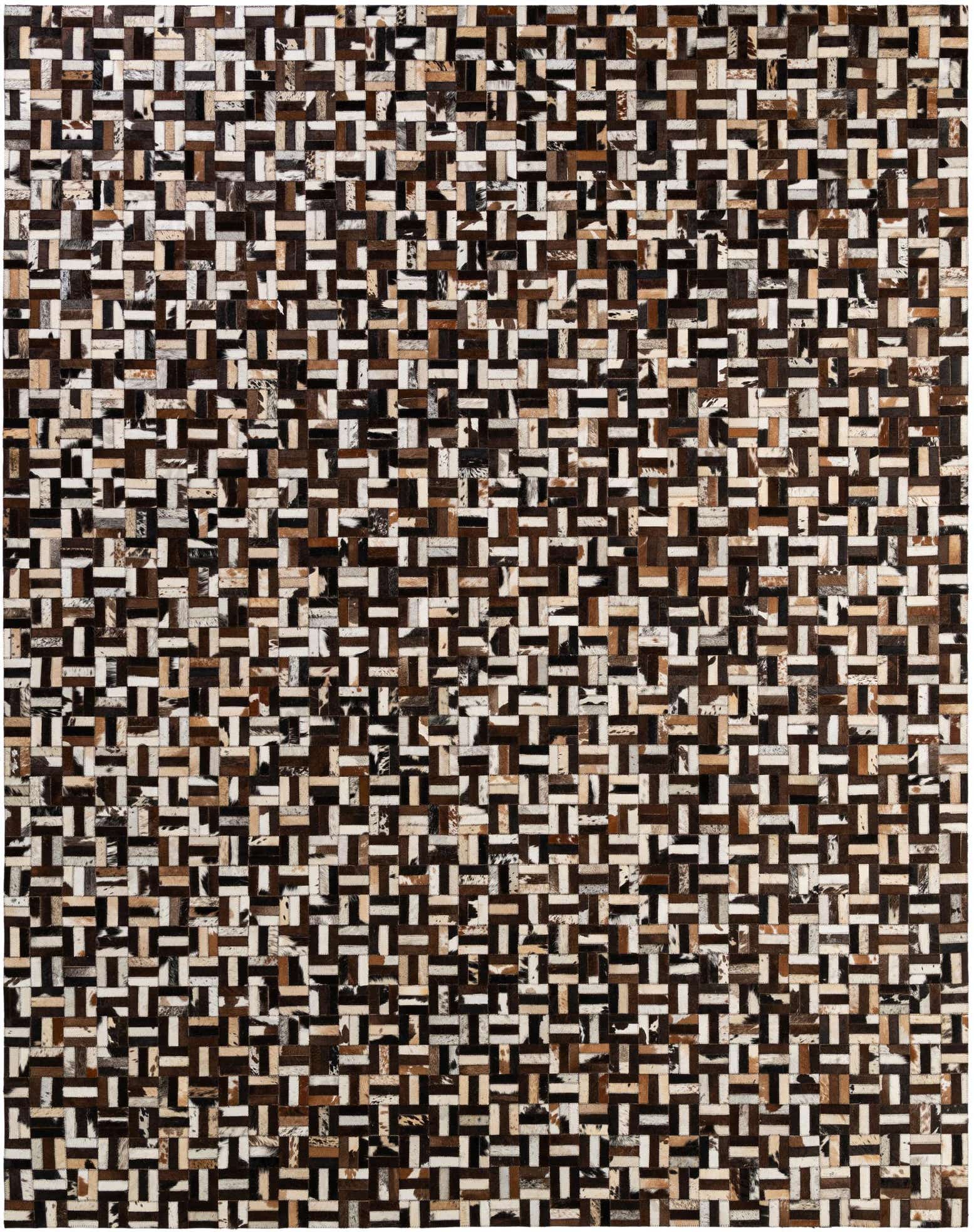7' 11 x 10' 1 Cowhide - Patchwork Rug
