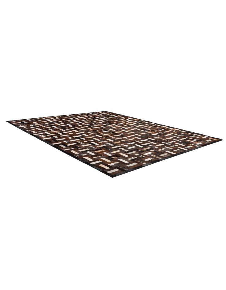 Detail image of 8' 1 x 10' 1 Cowhide - Patchwork Rug