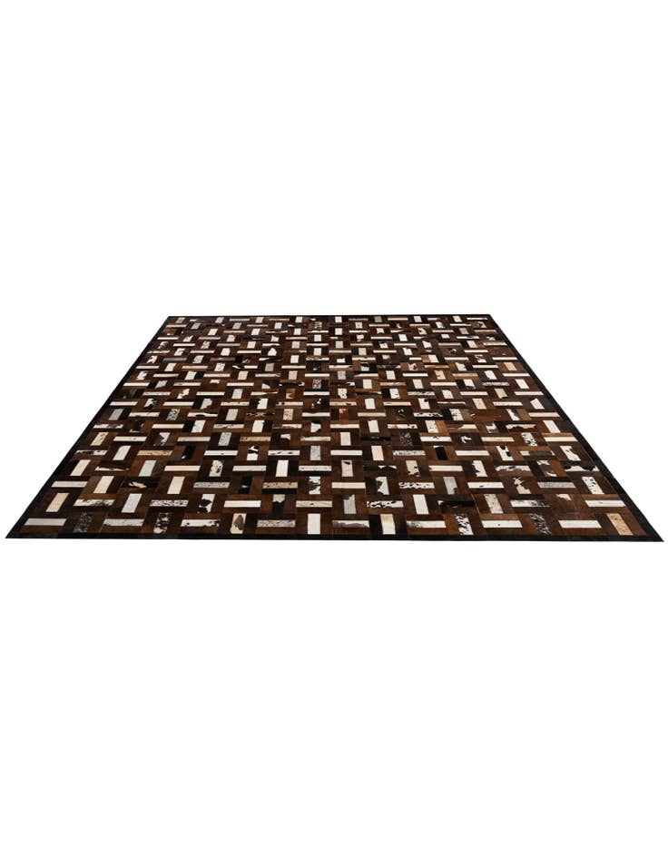 Detail image of 8' 1 x 10' 1 Cowhide - Patchwork Rug