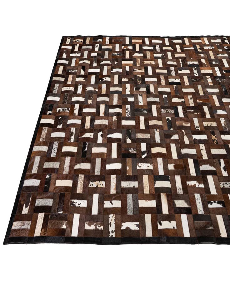 Detail image of 8' 1 x 10' 1 Cowhide - Patchwork Rug