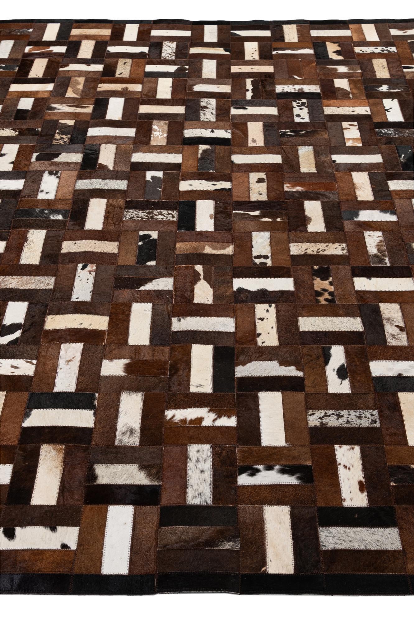 8' 1 x 10' 1 Cowhide - Patchwork Rug