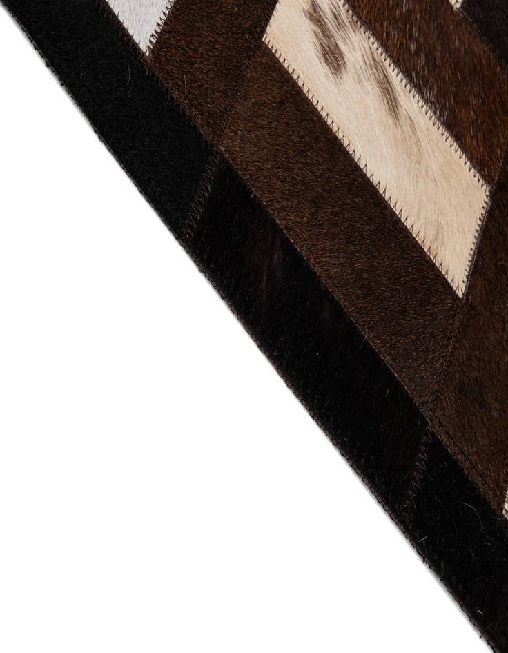 Detail image of 8' 1 x 10' 1 Cowhide - Patchwork Rug