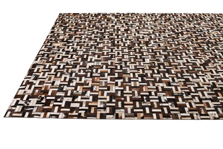 Detail image of 8' 2 x 10' 1 Cowhide - Patchwork Rug