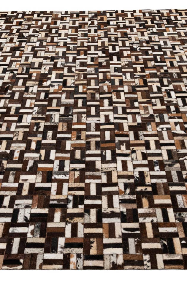 Detail image of 8' 2 x 10' 1 Cowhide - Patchwork Rug