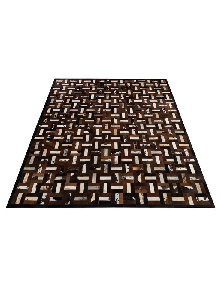 Detail image of 8' 2 x 10' 1 Cowhide - Patchwork Rug