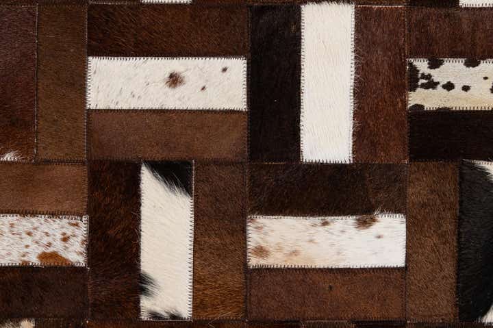 8' 2 x 10' 1 Cowhide - Patchwork Rug