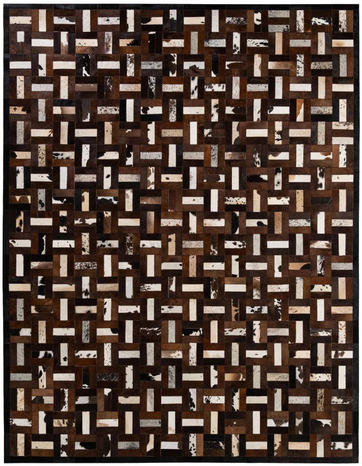 Detail image of 8' 2 x 10' 1 Cowhide - Patchwork Rug