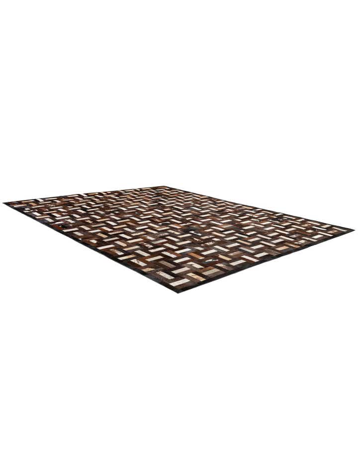 8' 1 x 10' Cowhide - Patchwork Rug