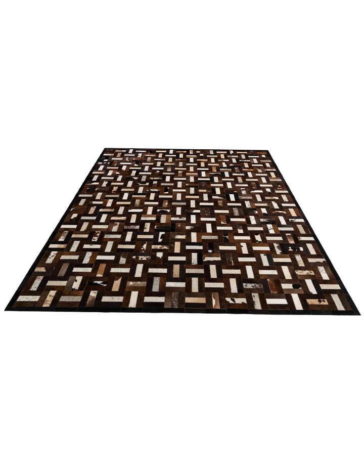 8' 1 x 10' Cowhide - Patchwork Rug