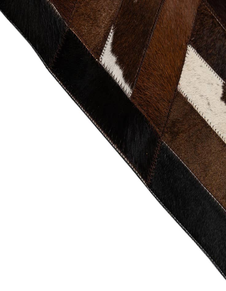 Detail image of 8' 1 x 10' Cowhide - Patchwork Rug