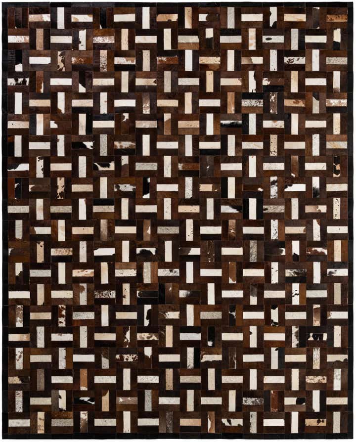8' 1 x 10' Cowhide - Patchwork Rug