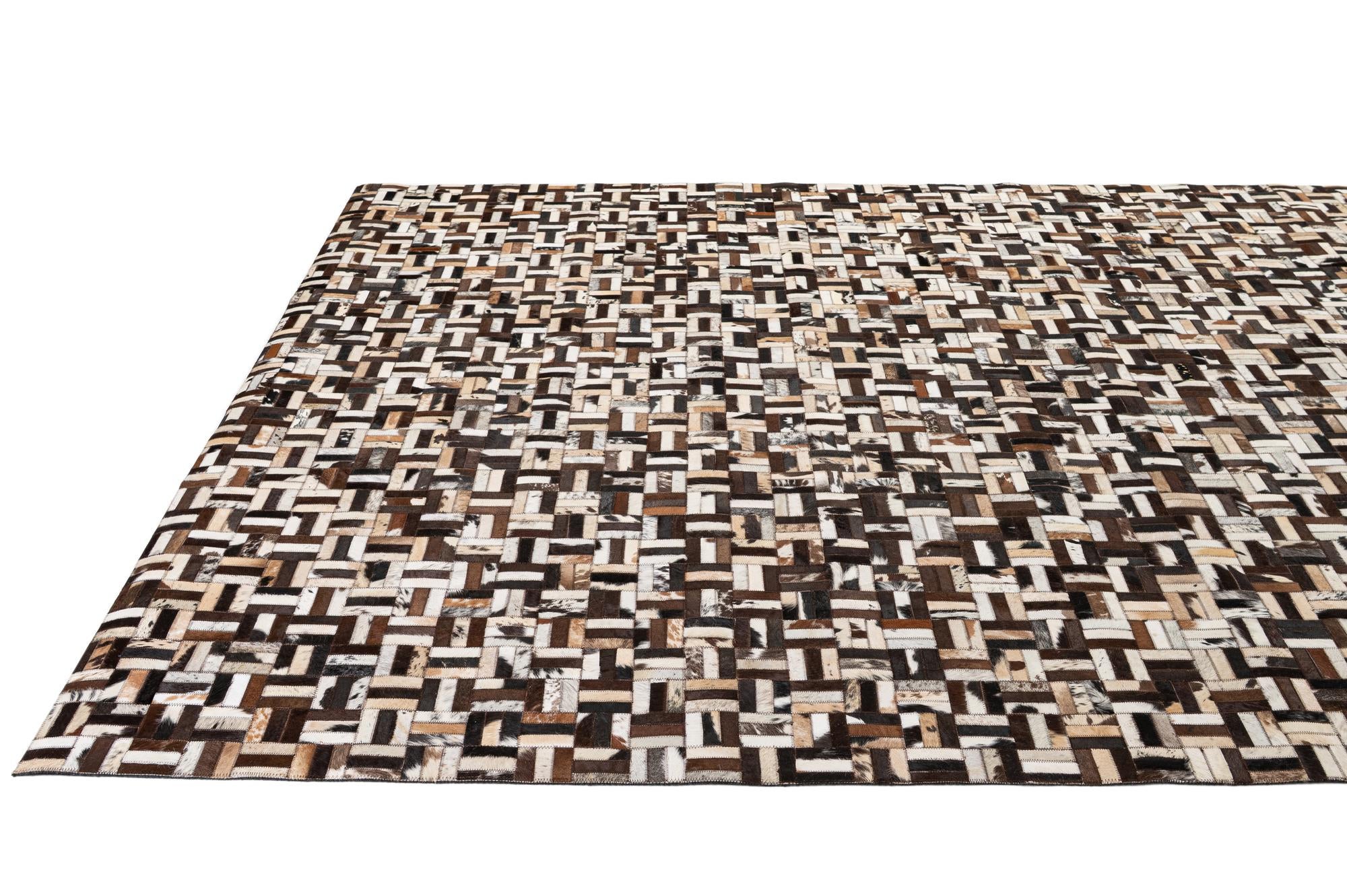 7' 11 x 10' Cowhide - Patchwork Rug