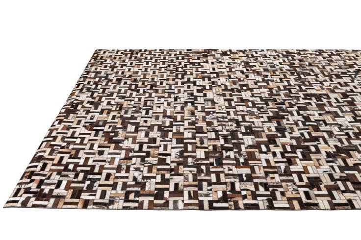 Detail image of 7' 11 x 10' Cowhide - Patchwork Rug