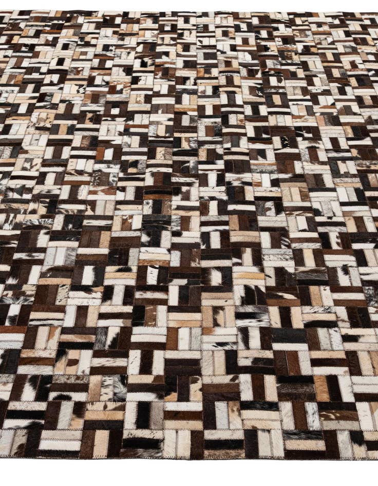 Detail image of 7' 11 x 10' Cowhide - Patchwork Rug