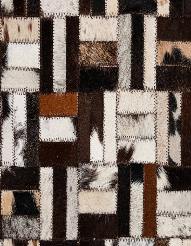 Detail image of 7' 11 x 10' Cowhide - Patchwork Rug