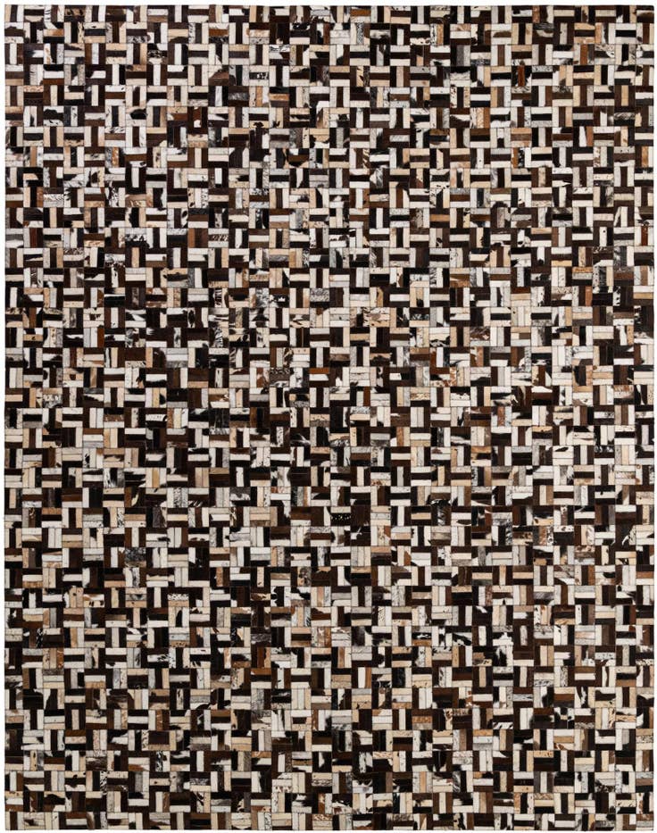 Detail image of 7' 11 x 10' Cowhide - Patchwork Rug