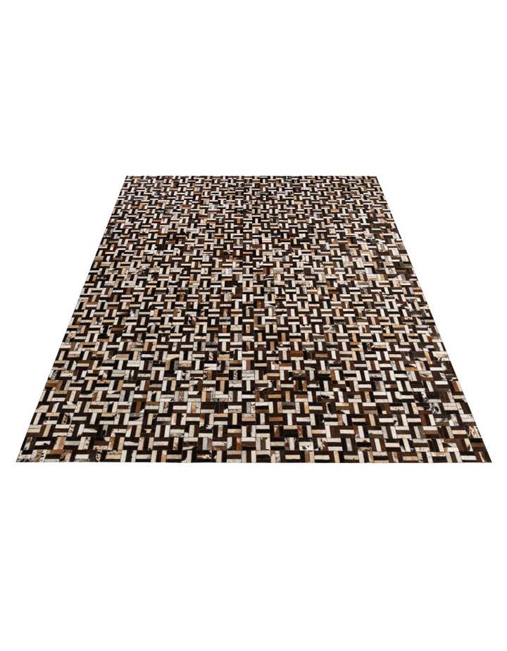 8' 1 x 10' Cowhide - Patchwork Rug