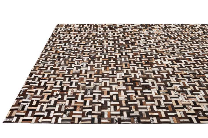 8' 1 x 10' Cowhide - Patchwork Rug