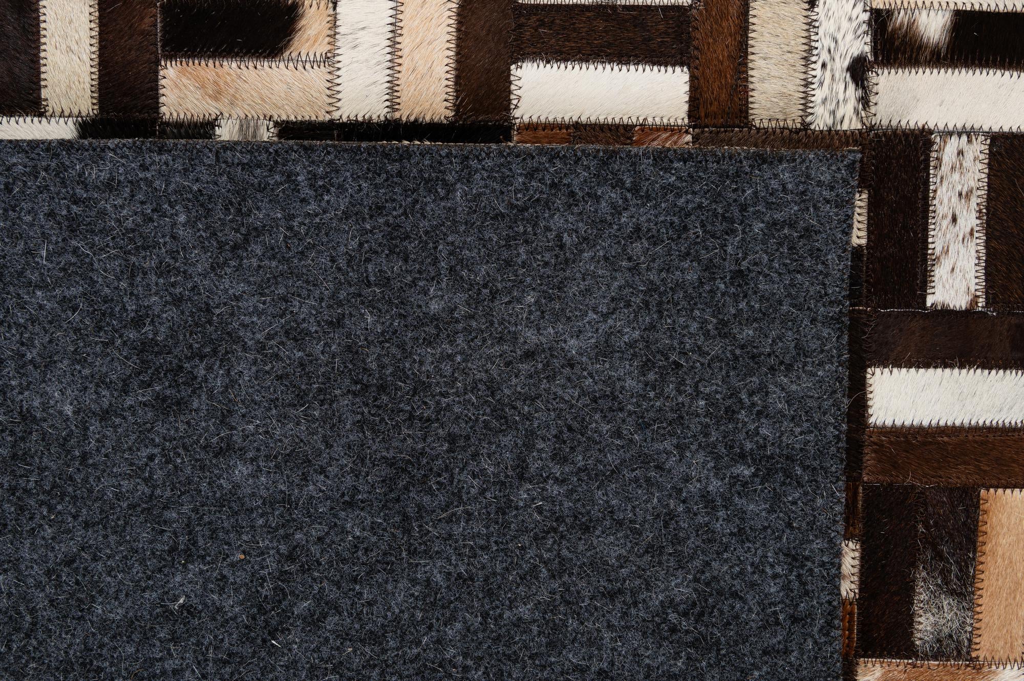 8' 1 x 10' Cowhide - Patchwork Rug