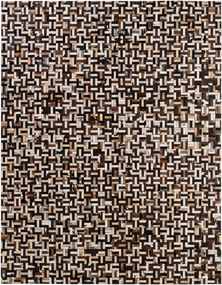 Detail image of 8' 1 x 10' Cowhide - Patchwork Rug