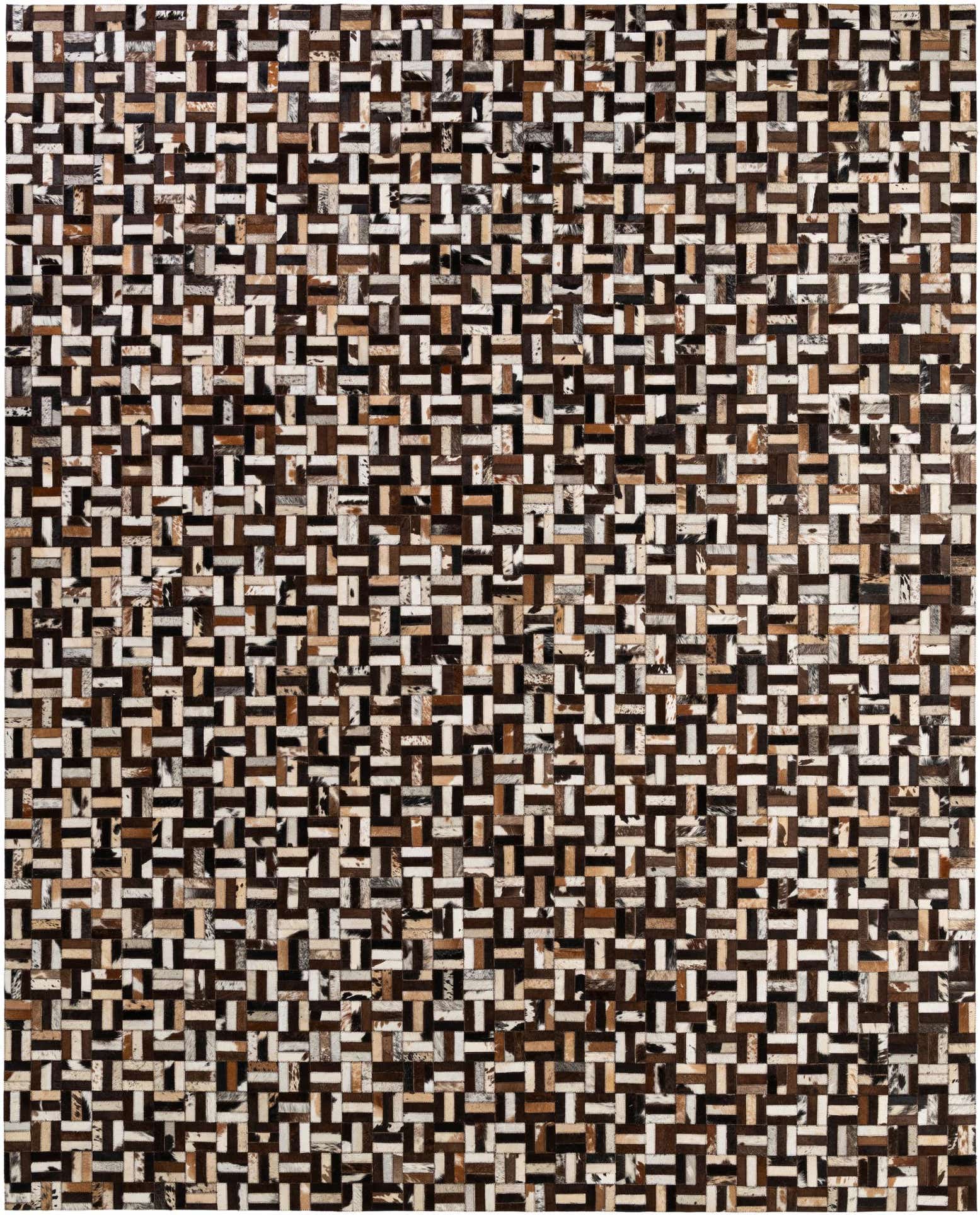 8' 1 x 10' Cowhide - Patchwork Rug