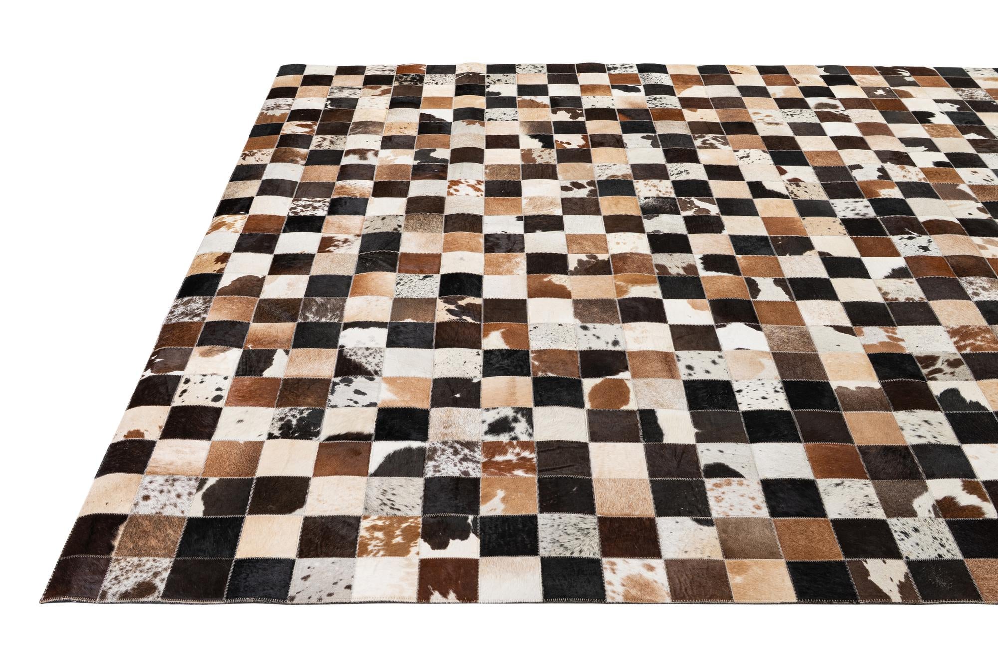 7' 11 x 9' 10 Cowhide - Patchwork Rug