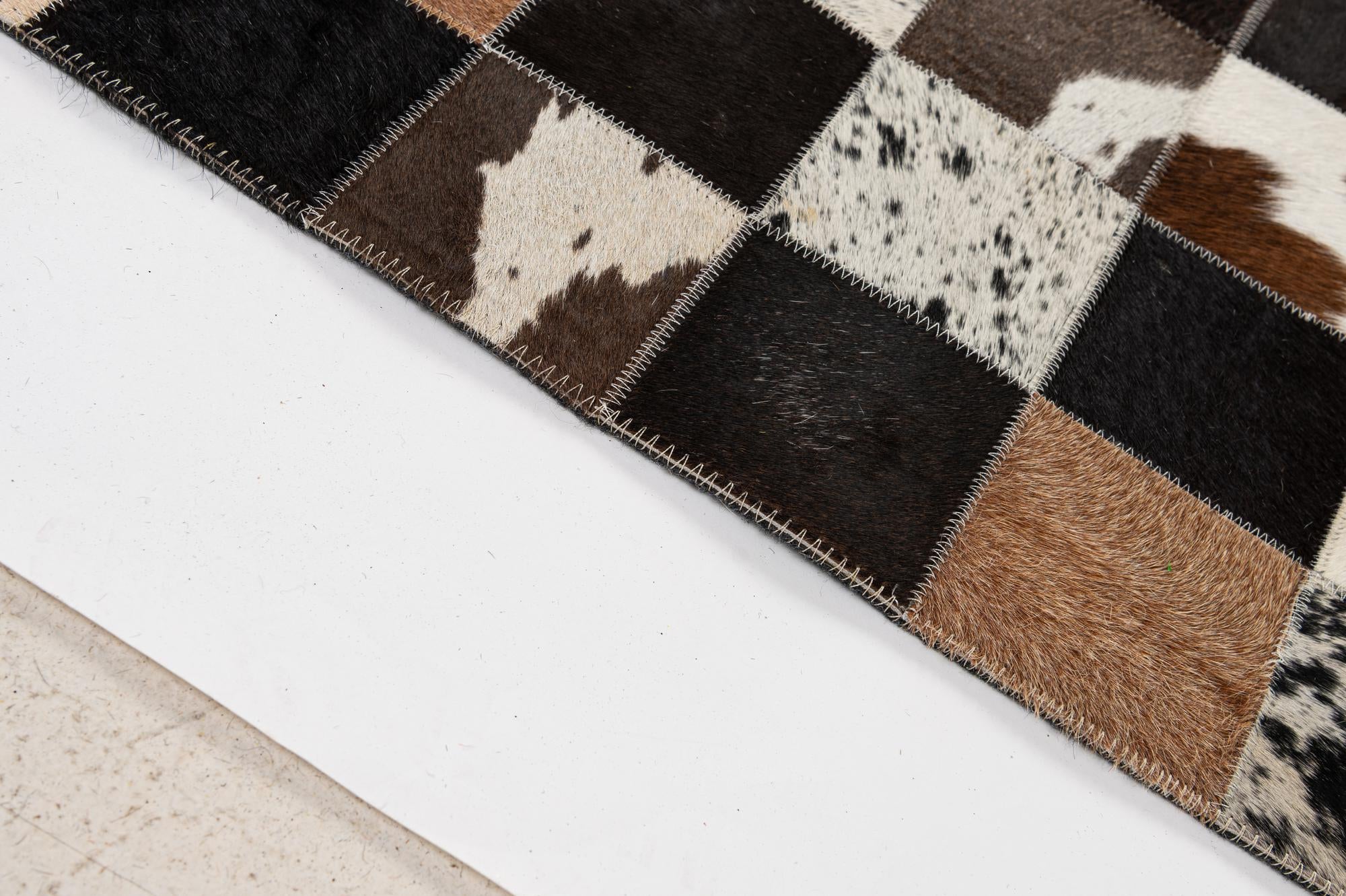 7' 11 x 9' 10 Cowhide - Patchwork Rug