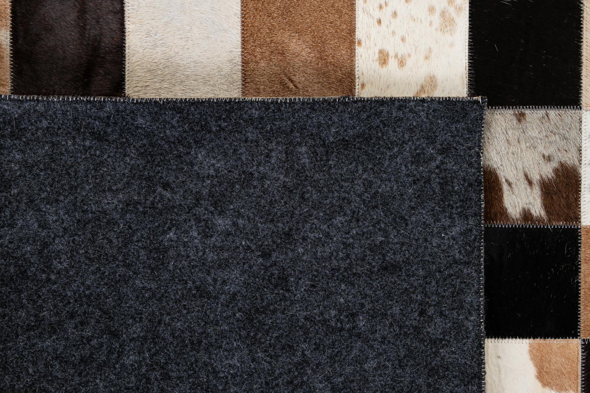 7' 11 x 9' 10 Cowhide - Patchwork Rug