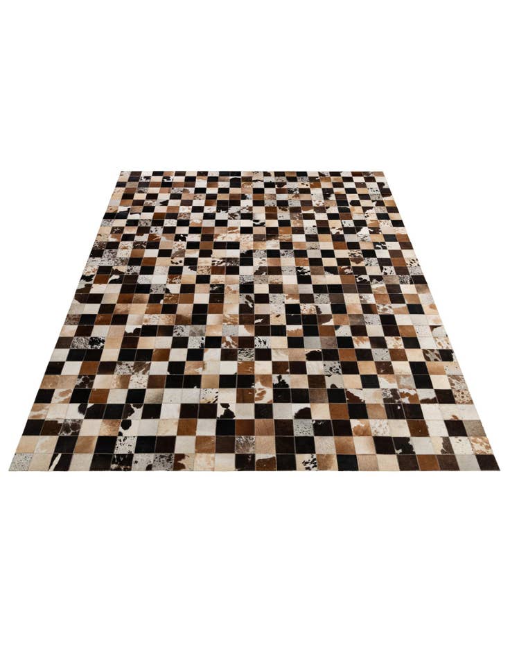 Detail image of 7' 11 x 9' 9 Cowhide - Patchwork Rug