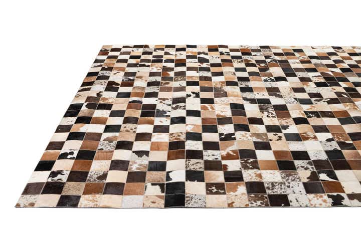 7' 11 x 9' 9 Cowhide - Patchwork Rug