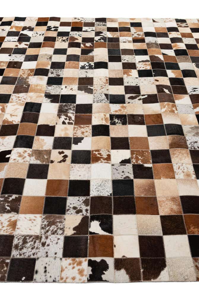 7' 11 x 9' 9 Cowhide - Patchwork Rug