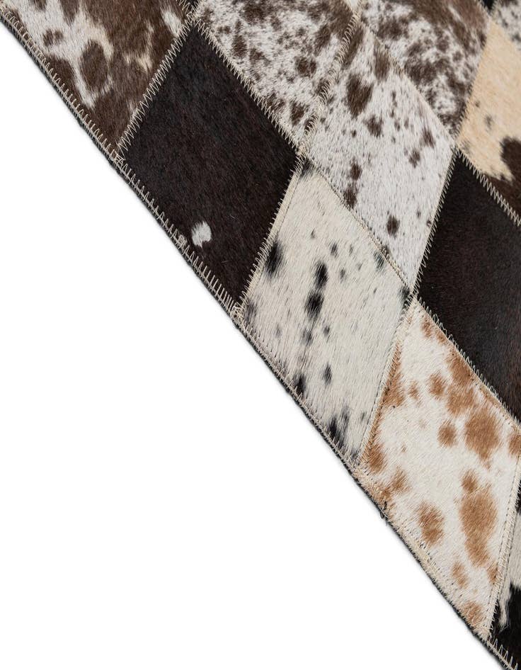 Detail image of 7' 11 x 9' 9 Cowhide - Patchwork Rug
