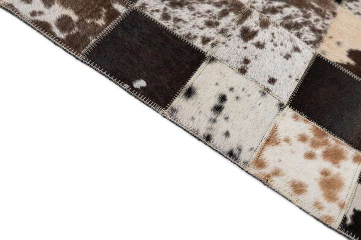 7' 11 x 9' 9 Cowhide - Patchwork Rug