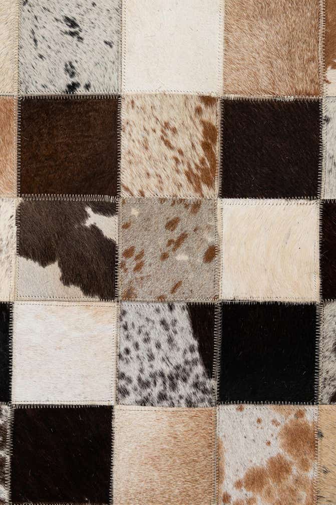 7' 11 x 9' 9 Cowhide - Patchwork Rug
