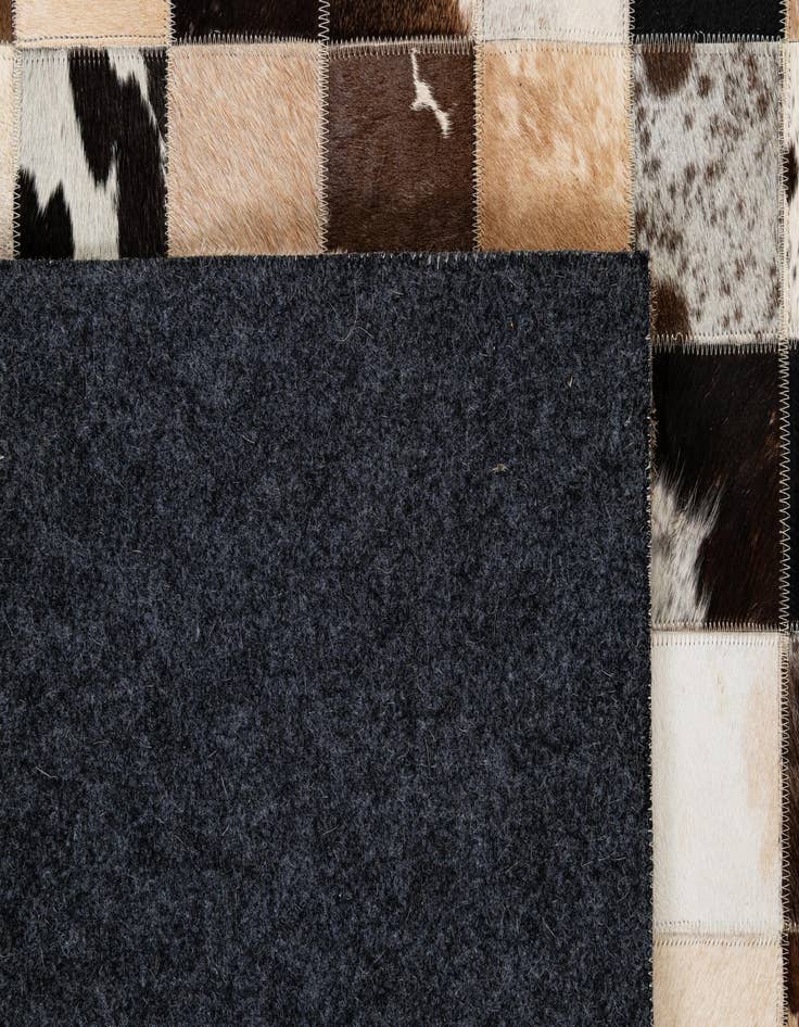Detail image of 7' 11 x 9' 9 Cowhide - Patchwork Rug
