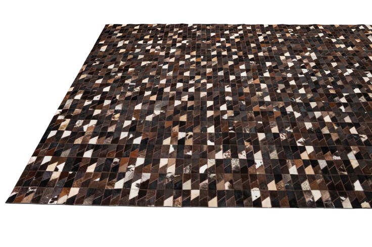 Detail image of 7' 11 x 9' 10 Cowhide - Patchwork Rug