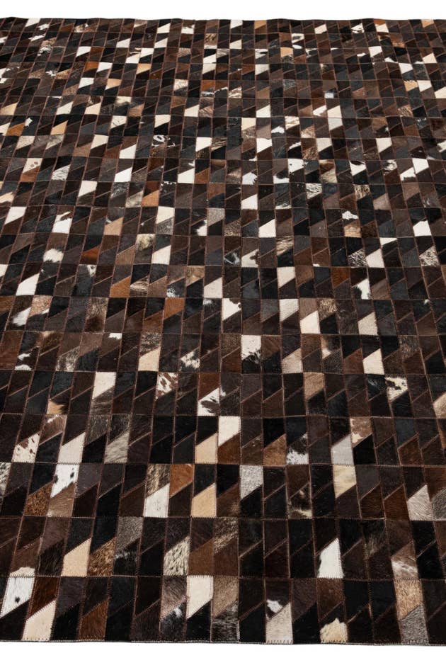 Detail image of 7' 11 x 9' 10 Cowhide - Patchwork Rug