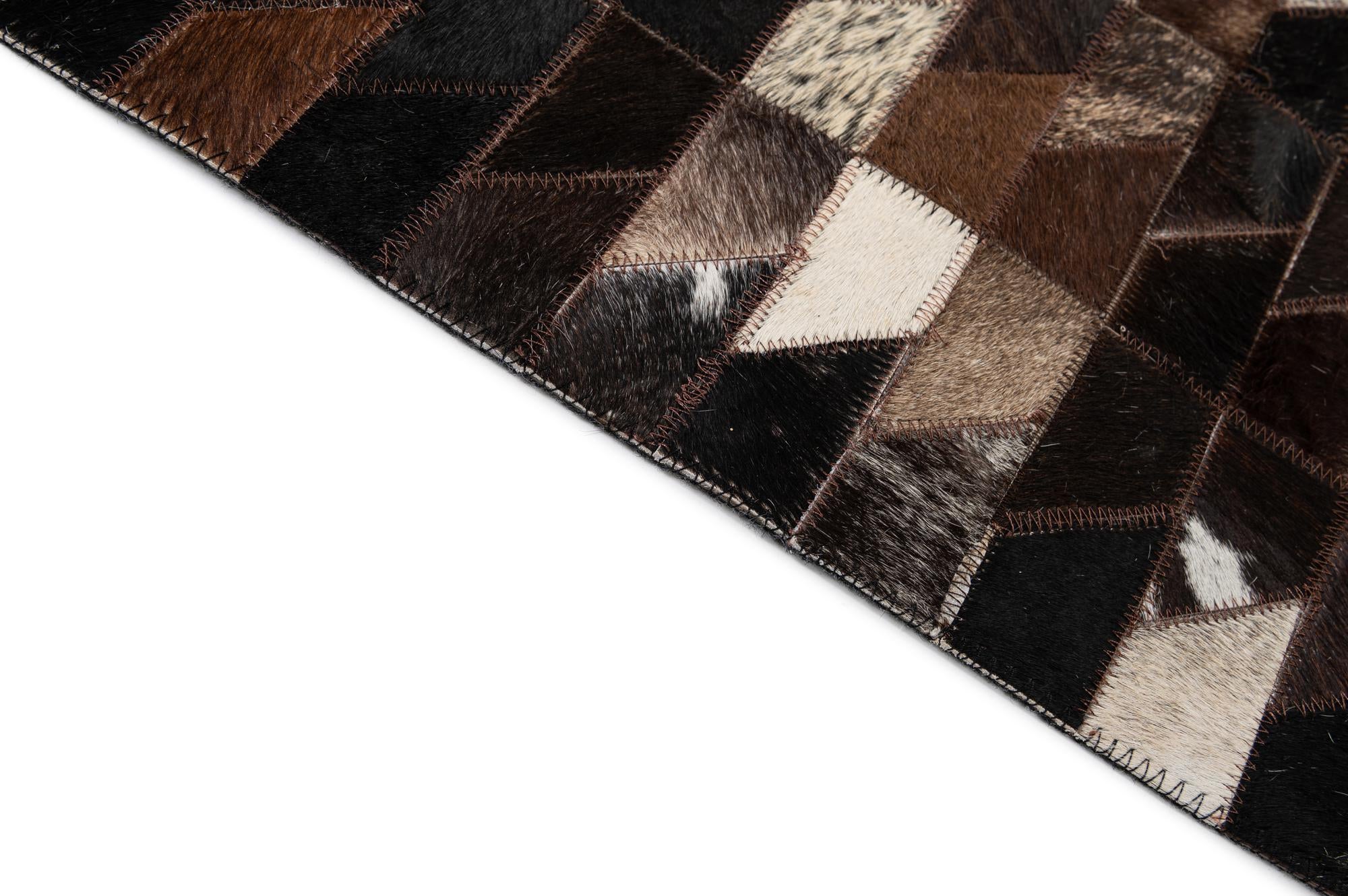 7' 11 x 9' 10 Cowhide - Patchwork Rug
