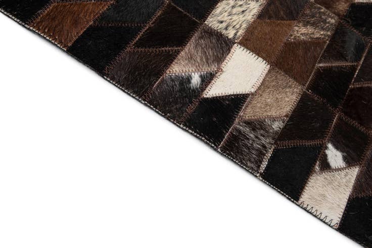 Detail image of 7' 11 x 9' 10 Cowhide - Patchwork Rug