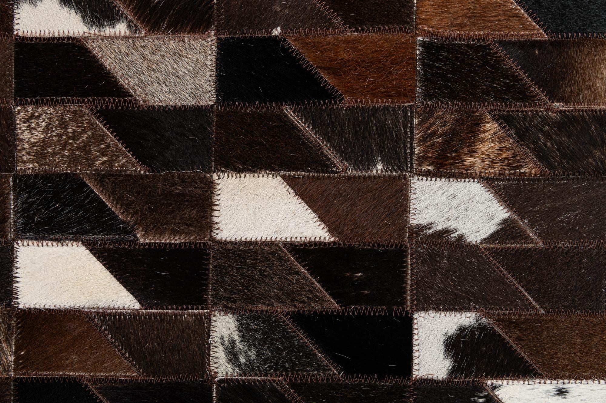 7' 11 x 9' 10 Cowhide - Patchwork Rug