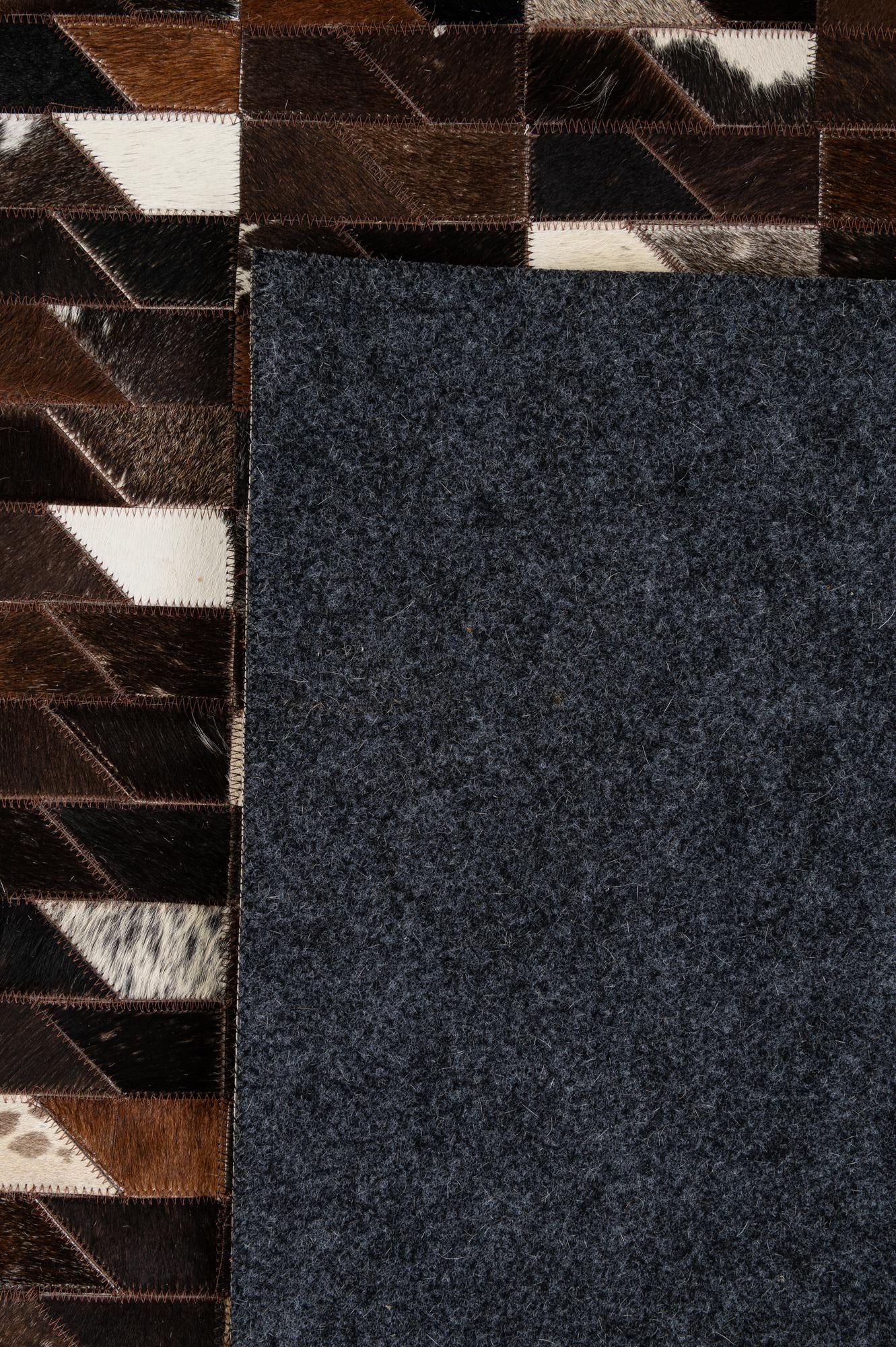 7' 11 x 9' 10 Cowhide - Patchwork Rug