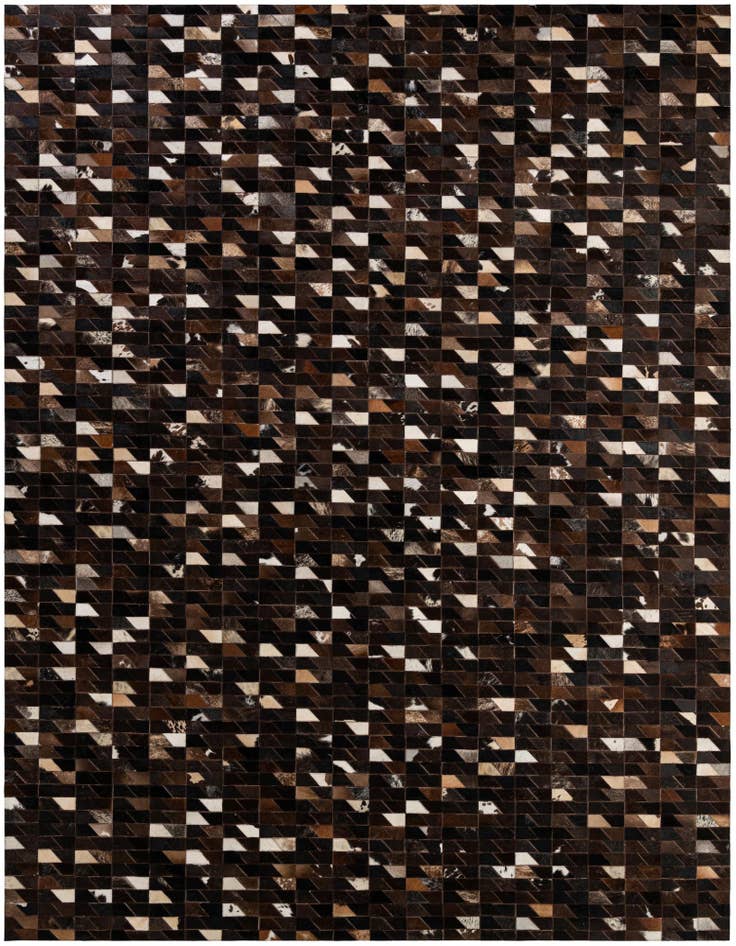 Detail image of 7' 11 x 9' 10 Cowhide - Patchwork Rug