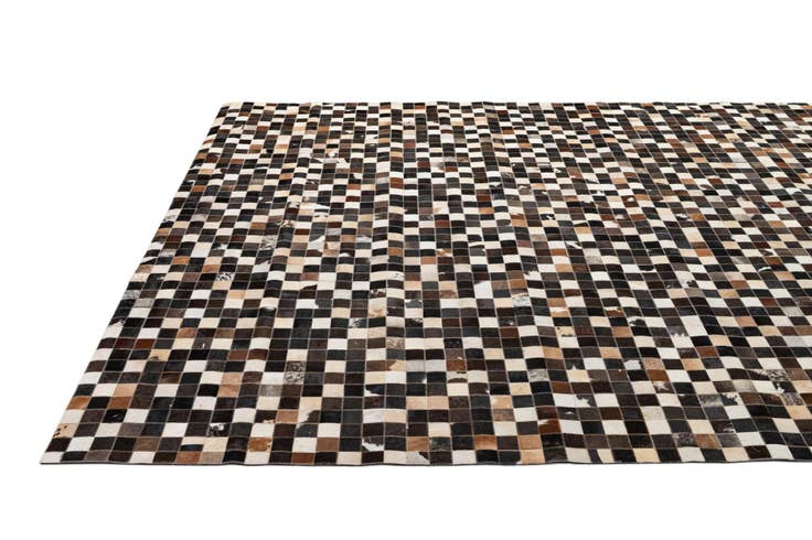Detail image of 8' 1 x 10' Cowhide - Patchwork Rug