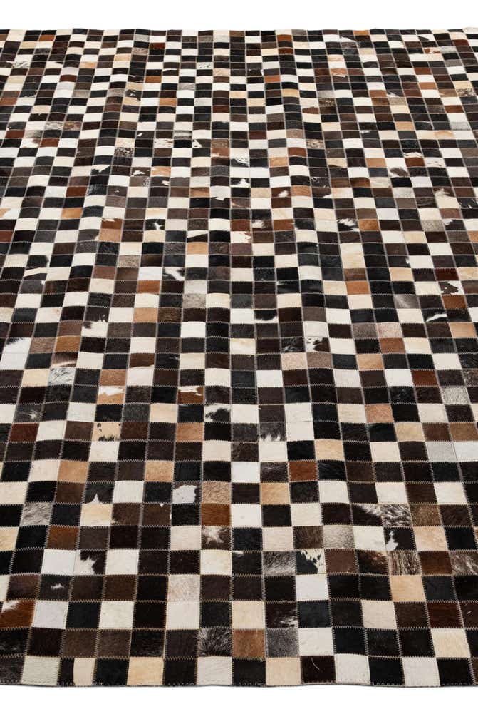 8' 1 x 10' Cowhide - Patchwork Rug