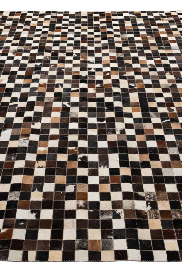 Detail image of 8' 1 x 10' Cowhide - Patchwork Rug