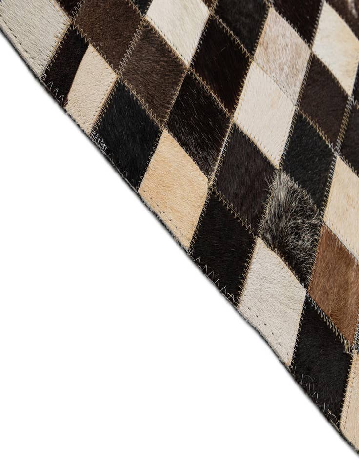 Detail image of 8' 1 x 10' Cowhide - Patchwork Rug