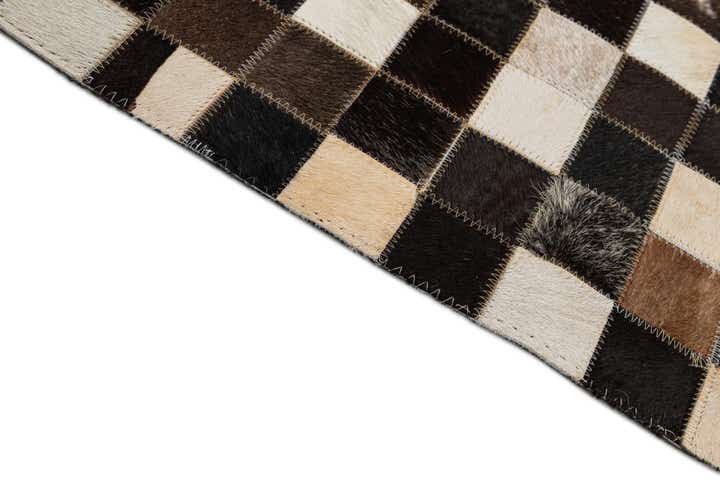 8' 1 x 10' Cowhide - Patchwork Rug
